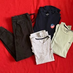 Hollister 4-piece Bundle Pants Tops XS Teen Boy